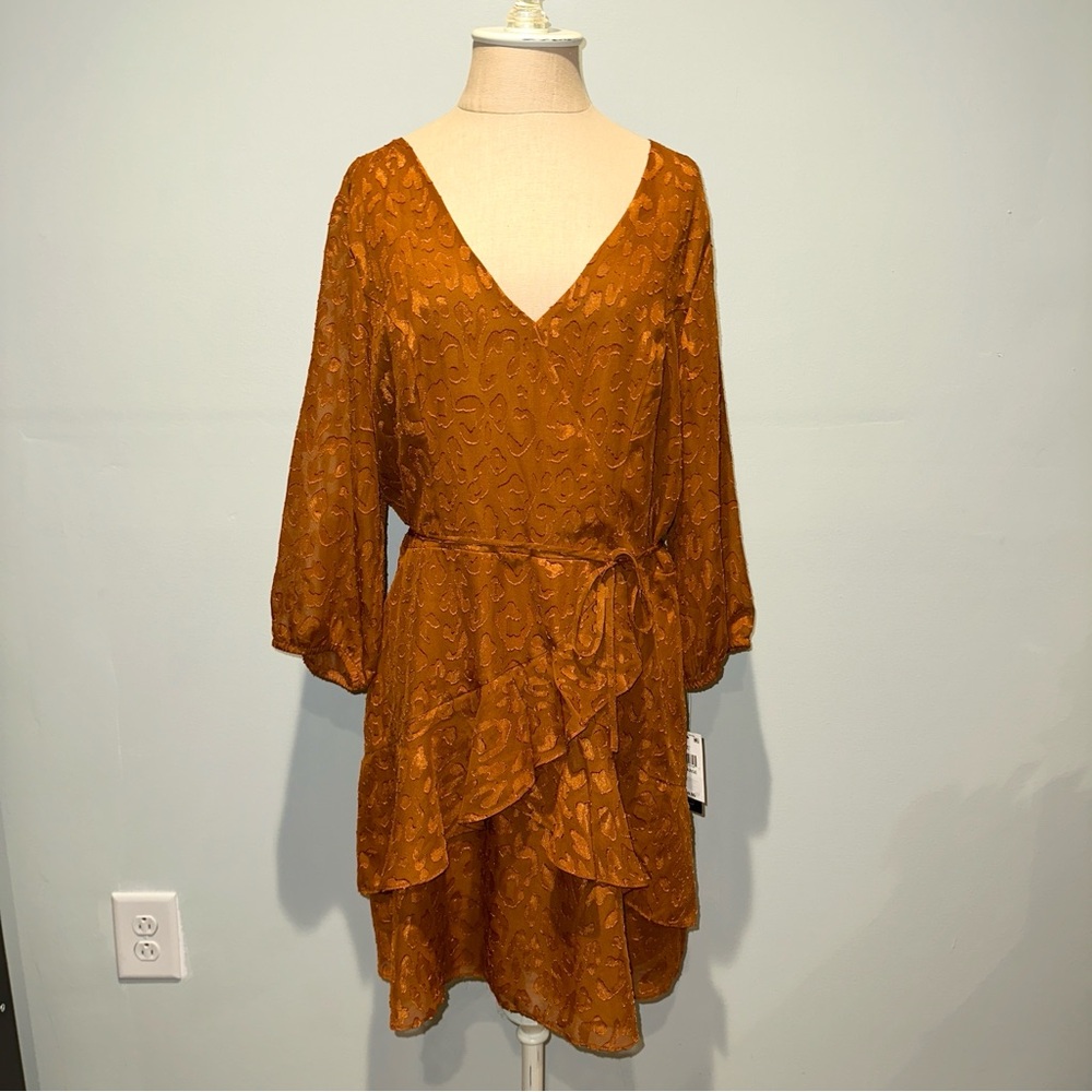 BCX Dress Faux Wrap Dress